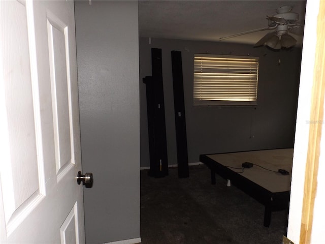 bathroom featuring a ceiling fan