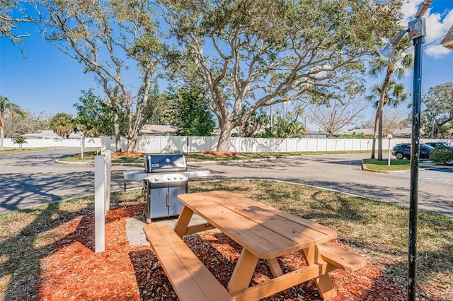 exterior space featuring fence