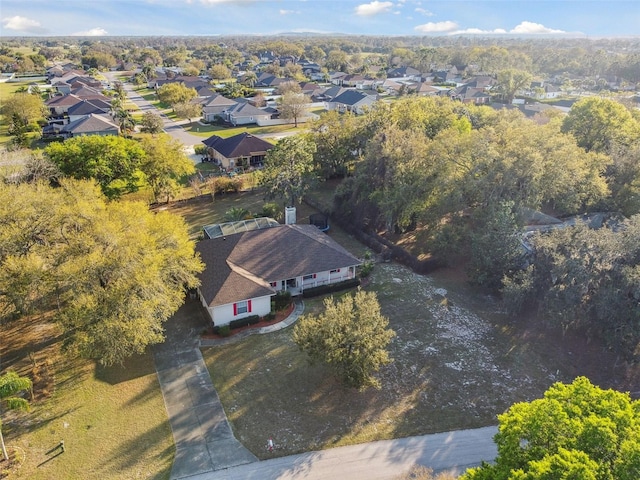 drone / aerial view with a residential view