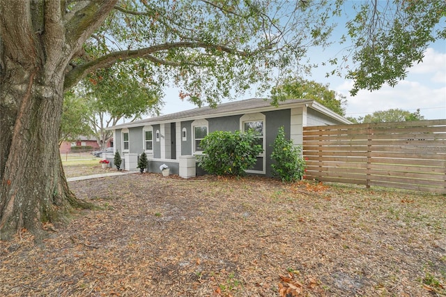 view of ranch-style home