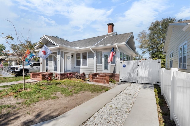 view of front of property