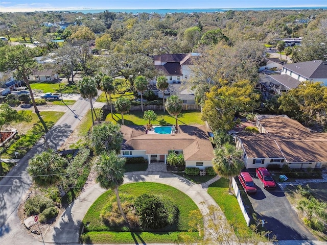 birds eye view of property featuring a residential view