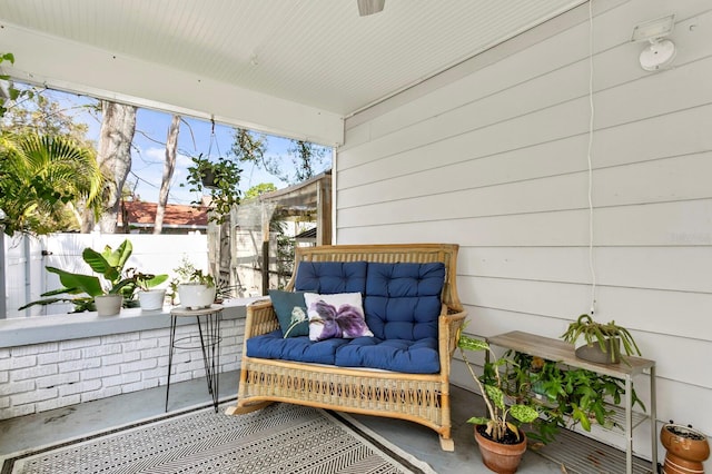 view of sunroom / solarium