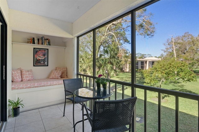 sunroom featuring a healthy amount of sunlight