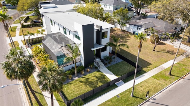 drone / aerial view featuring a residential view