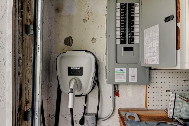 utility room with electric panel