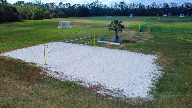 view of community with volleyball court