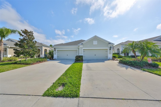 single story home featuring a garage