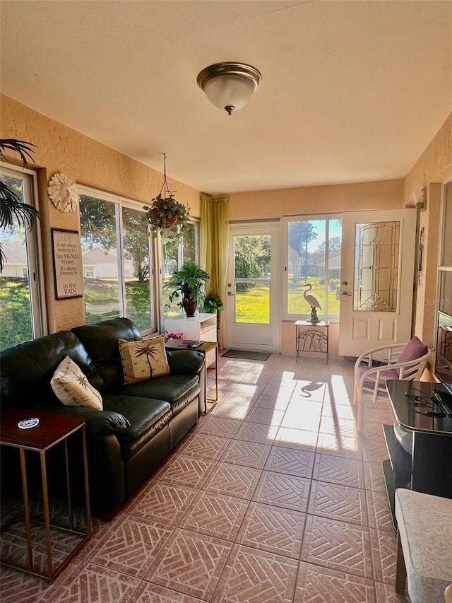 view of sunroom / solarium