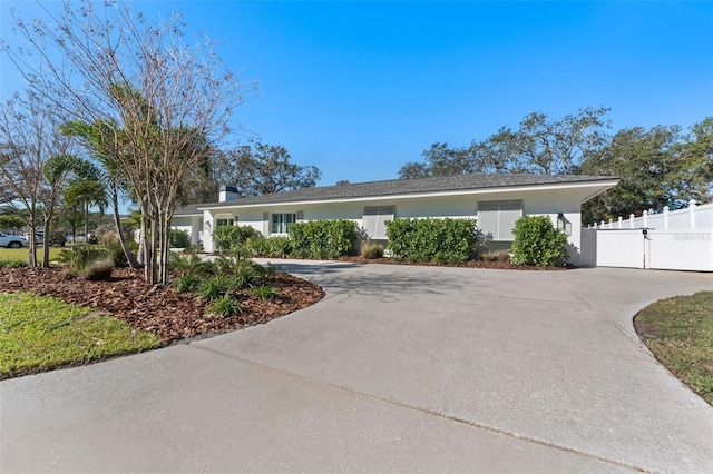 view of ranch-style house