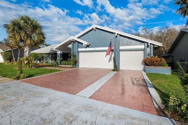 ranch-style house with a garage