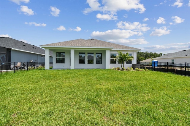 11885 Richmond Trl, Parrish, FL 34219 - back of property with stucco siding and roof with shingles
