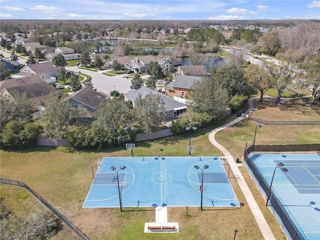 drone / aerial view featuring a residential view