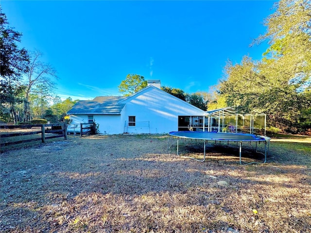4797 N Lena Dr, Beverly Hills, FL 34465 - exterior space featuring a trampoline and fence
