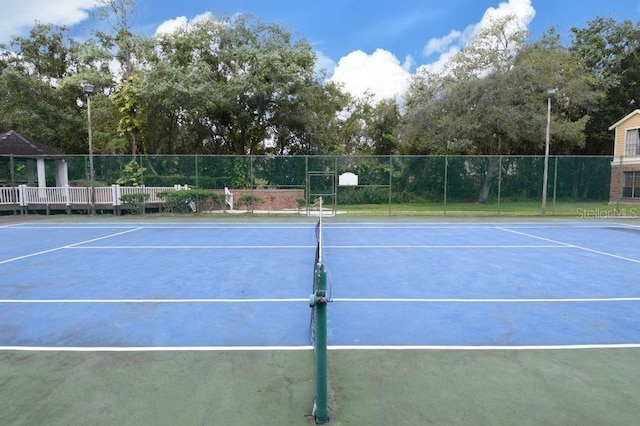 view of sport court