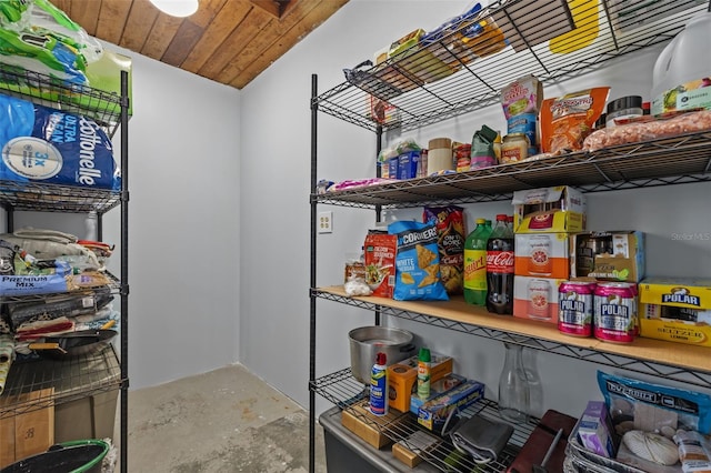 view of pantry