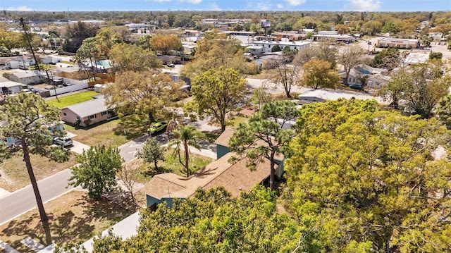 bird's eye view with a residential view