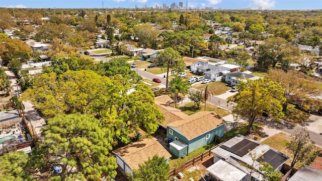 aerial view featuring a residential view