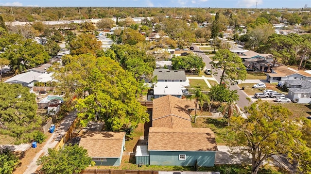 aerial view featuring a residential view