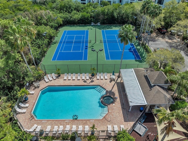 birds eye view of property