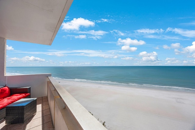 water view with a beach view