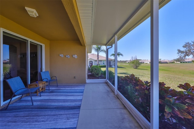 view of sunroom / solarium