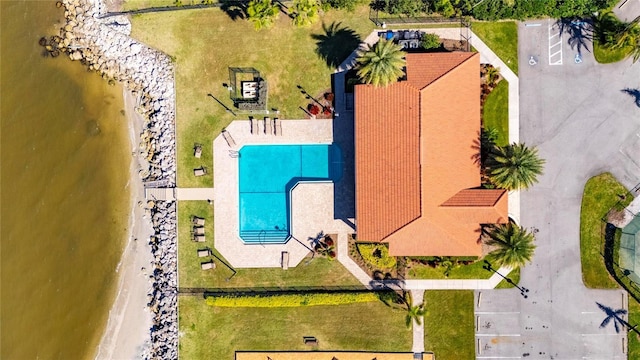 1335 Jumana Loop, Apollo Beach, FL 33572 - aerial view of a pool area