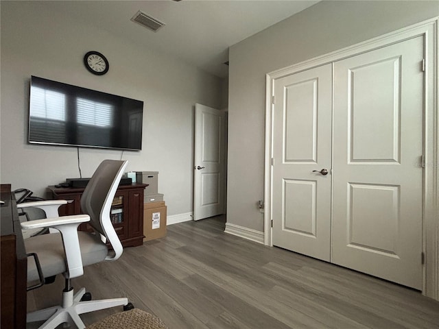 29011 Trevi Pl, Wesley Chapel, FL 33543 - office with wood finished floors and baseboards