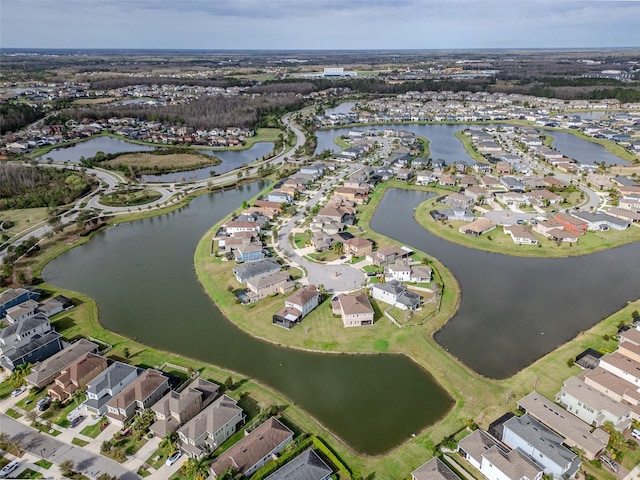 29011 Trevi Pl, Wesley Chapel, FL 33543 - aerial view of property's location featuring nearby suburban area and a large body of water