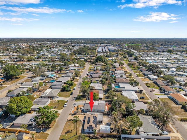 aerial view featuring a residential view