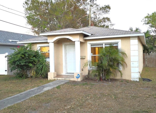 exterior space featuring a lawn