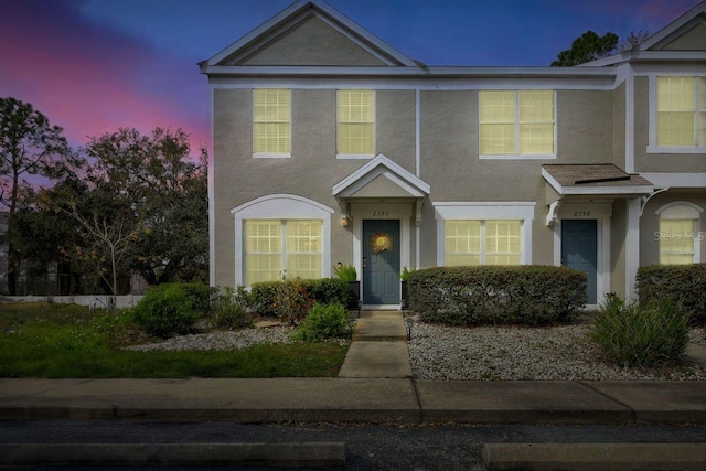 view of front of house with stucco siding