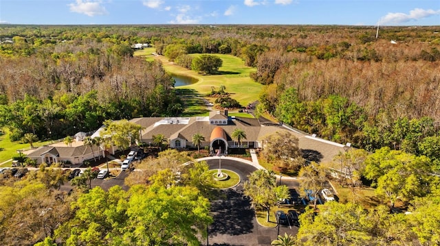 aerial view with a view of trees