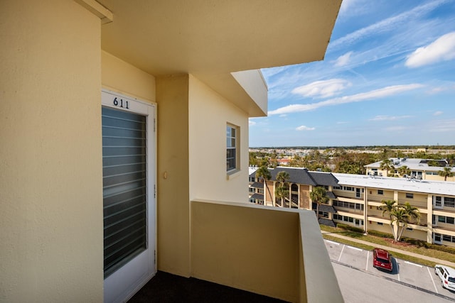 view of balcony