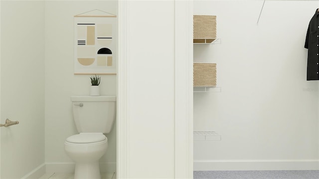 bathroom featuring toilet