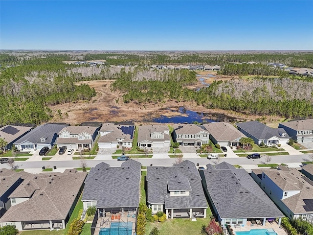 bird's eye view featuring a residential view