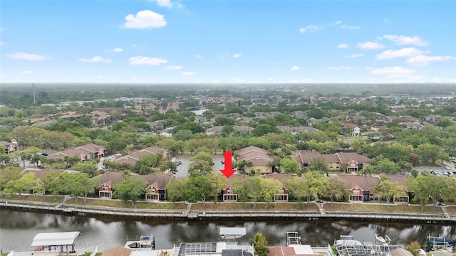 5618 Baywater Dr Unit 5618, Tampa, FL 33615 - birds eye view of property featuring a water view and a residential view