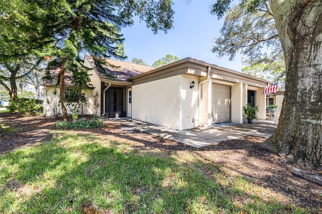 ranch-style house with a garage