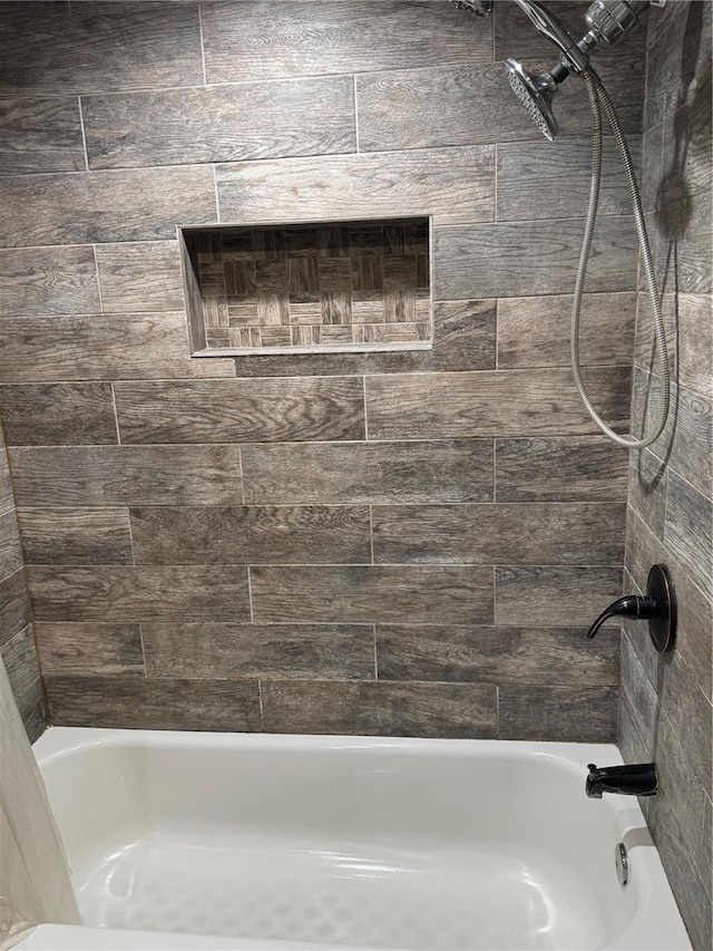 full bathroom featuring tub / shower combination