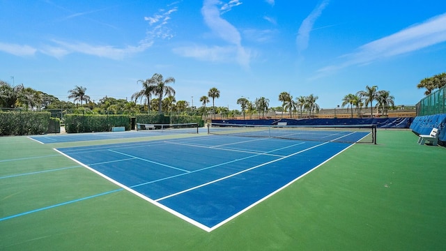 view of tennis court