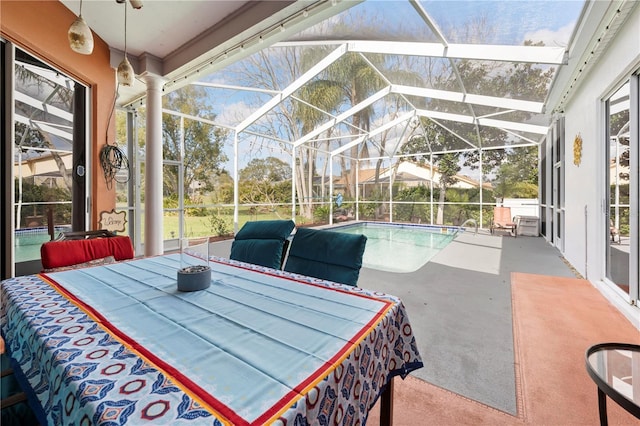 13542 Summerwood Ct, Hudson, FL 34667 - exterior space with a lanai
