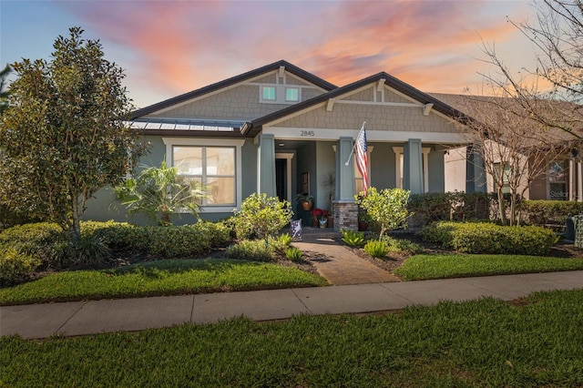 craftsman-style home featuring a porch