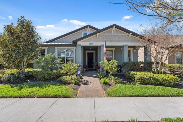 craftsman house featuring covered porch