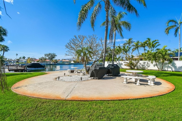 3717 46th Ave S Unit 7, Saint Petersburg, FL 33711 - exterior space featuring a patio and a water view