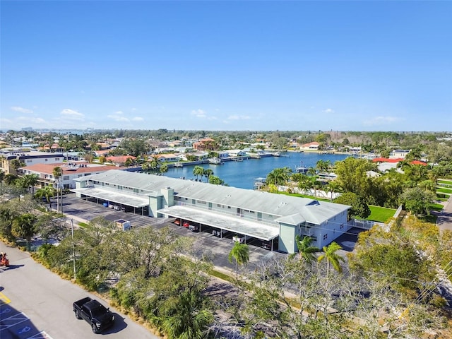 3717 46th Ave S Unit 7, Saint Petersburg, FL 33711 - birds eye view of property with a water view