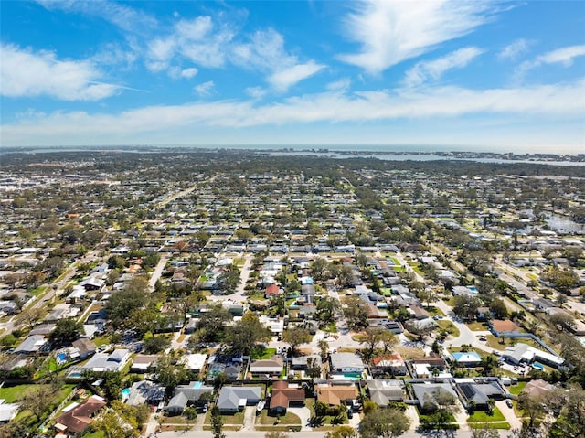 drone / aerial view with a residential view