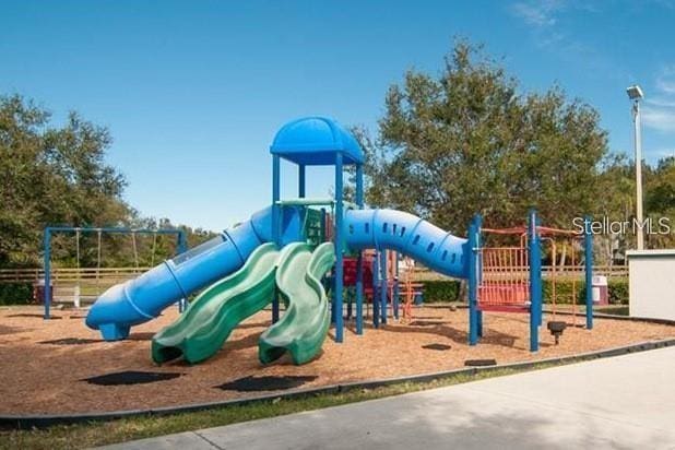 view of jungle gym