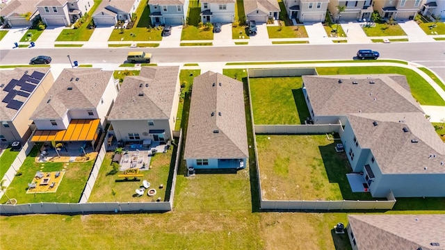 drone / aerial view with a residential view