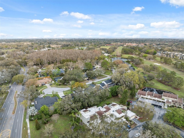 bird's eye view with a residential view