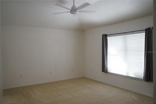 19432 Haskell Pl, Land O Lakes, FL 34638 - spare room featuring ceiling fan, light carpet, and lofted ceiling